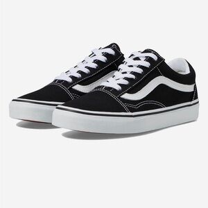 Vans Old Skool Black and White and Brown Box